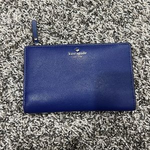 Kate Spade New York Blue Italian Leather Wallet